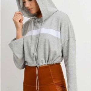 Crop pullover hoodie